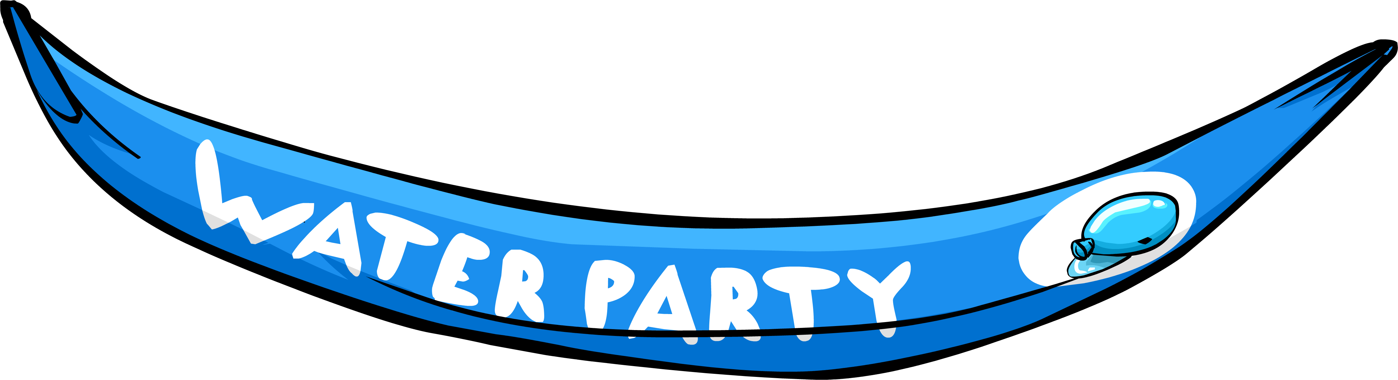 Water Party 07 Logo - Club Penguin Water Party Forest (4529x1233), Png Download