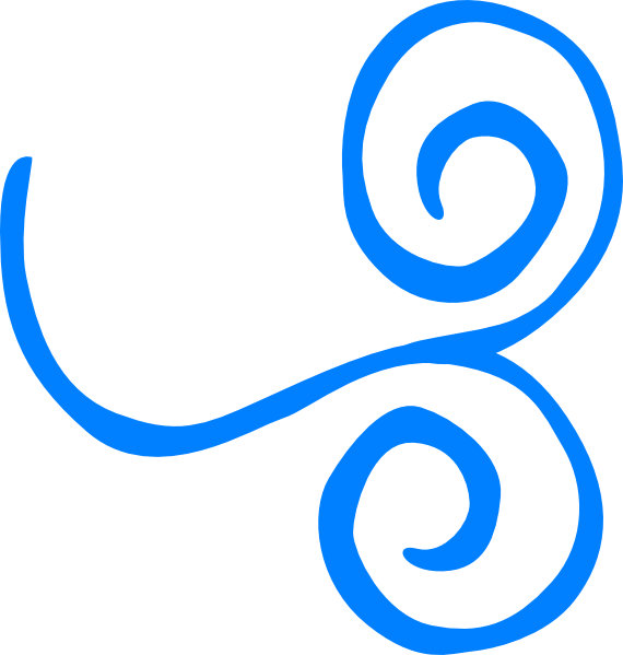 Swirl Clipart Blue Swirl Clip Art - Blue Swirl Png Clipart (570x599), Png Download