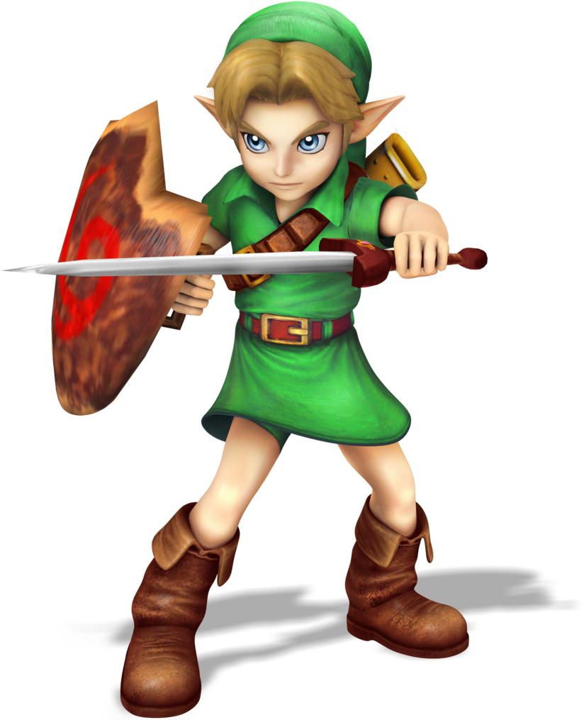 Young Link Smash Bros Style Render By Nibroc Rock-d9703zs - Super Smash Bros Switch Young Link (894x894), Png Download
