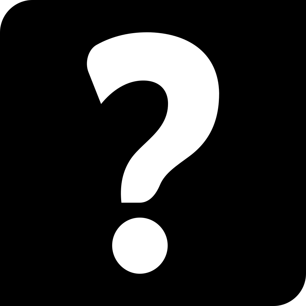 Question Mark Inside Square - Question Mark Icon White (980x980), Png Download