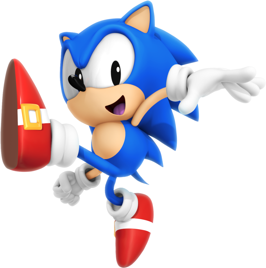 Classic Sonic - Sonic Forces Classic Sonic Png (1024x1024), Png Download