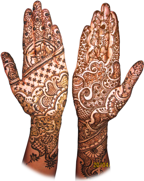 Mehndi Hd Design Png (500x667), Png Download