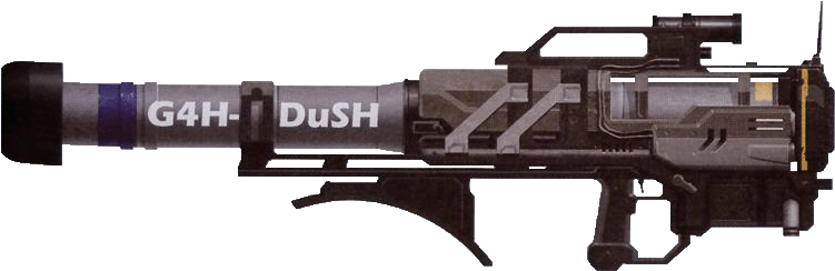 G4h Dush Rocketlauncher Concept - Halo Rocket Launcher Png (761x257), Png Download