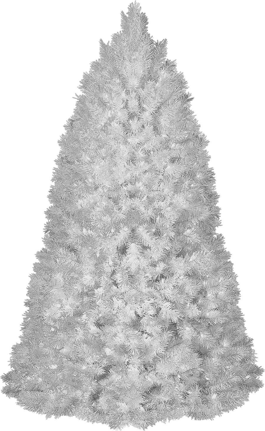 Christmas Outlet 6.5 Ft Pre-lit White Christmas Tree (900x1466), Png Download