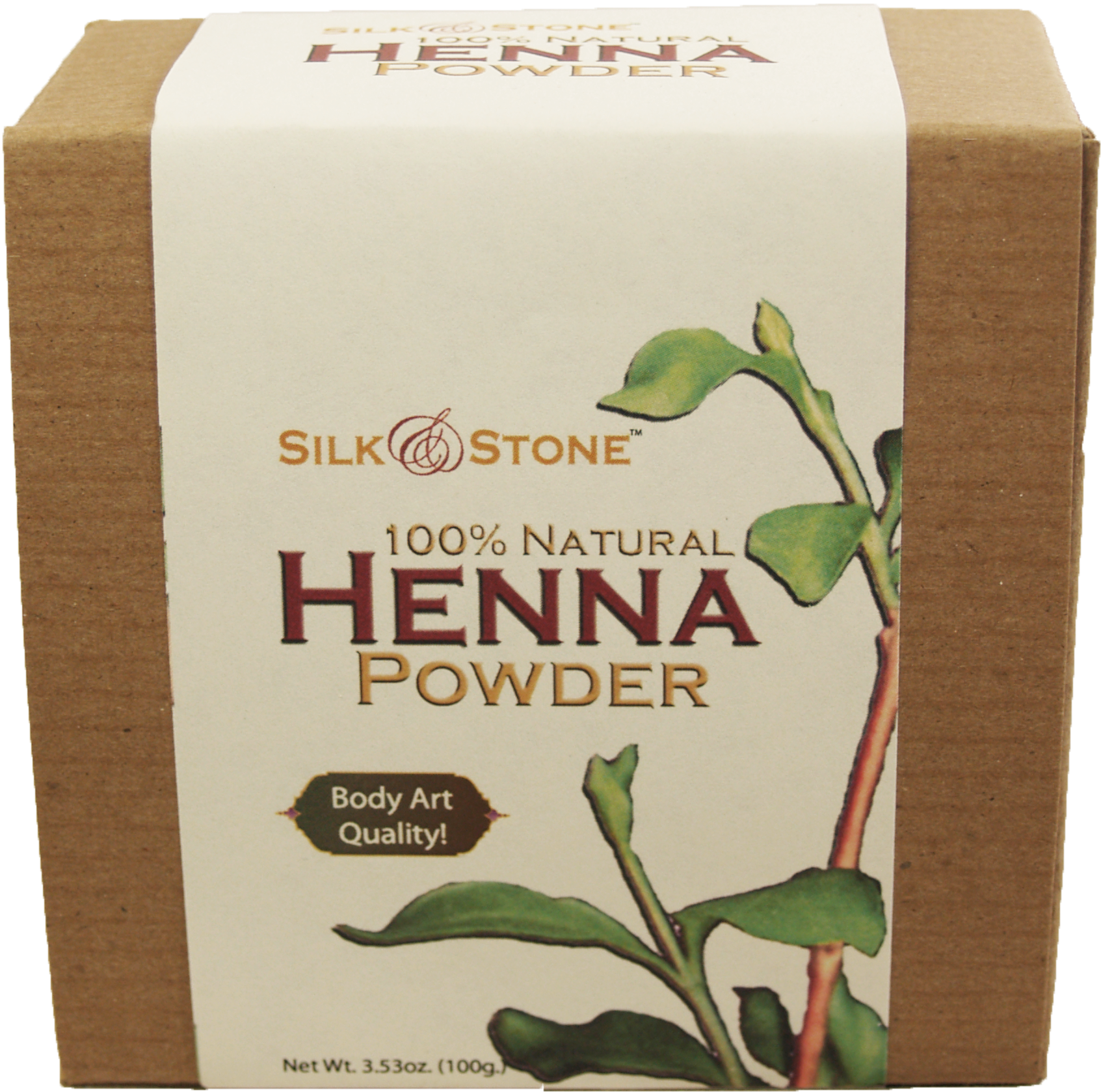 Silkandstone Henna Powder - Silk & Stone 100 Pure & Natural Henna Powder- (1800x1776), Png Download