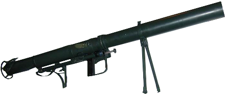 Spanish M65 Rocket Launcher - 50 Cal Machine Gun (500x250), Png Download