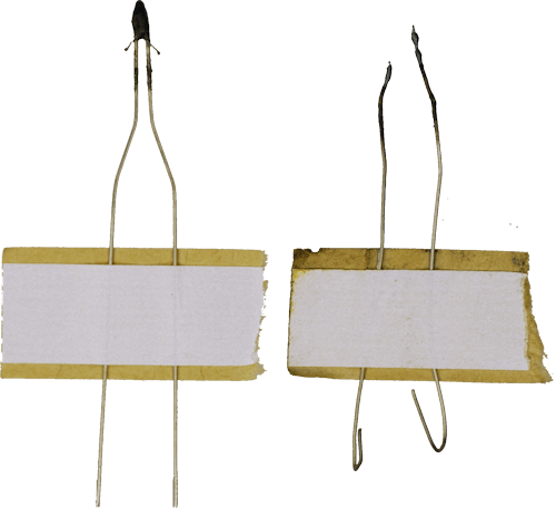 Estes Model Rocket Igniter Before And After Launching - Model Rocket Igniter (500x459), Png Download