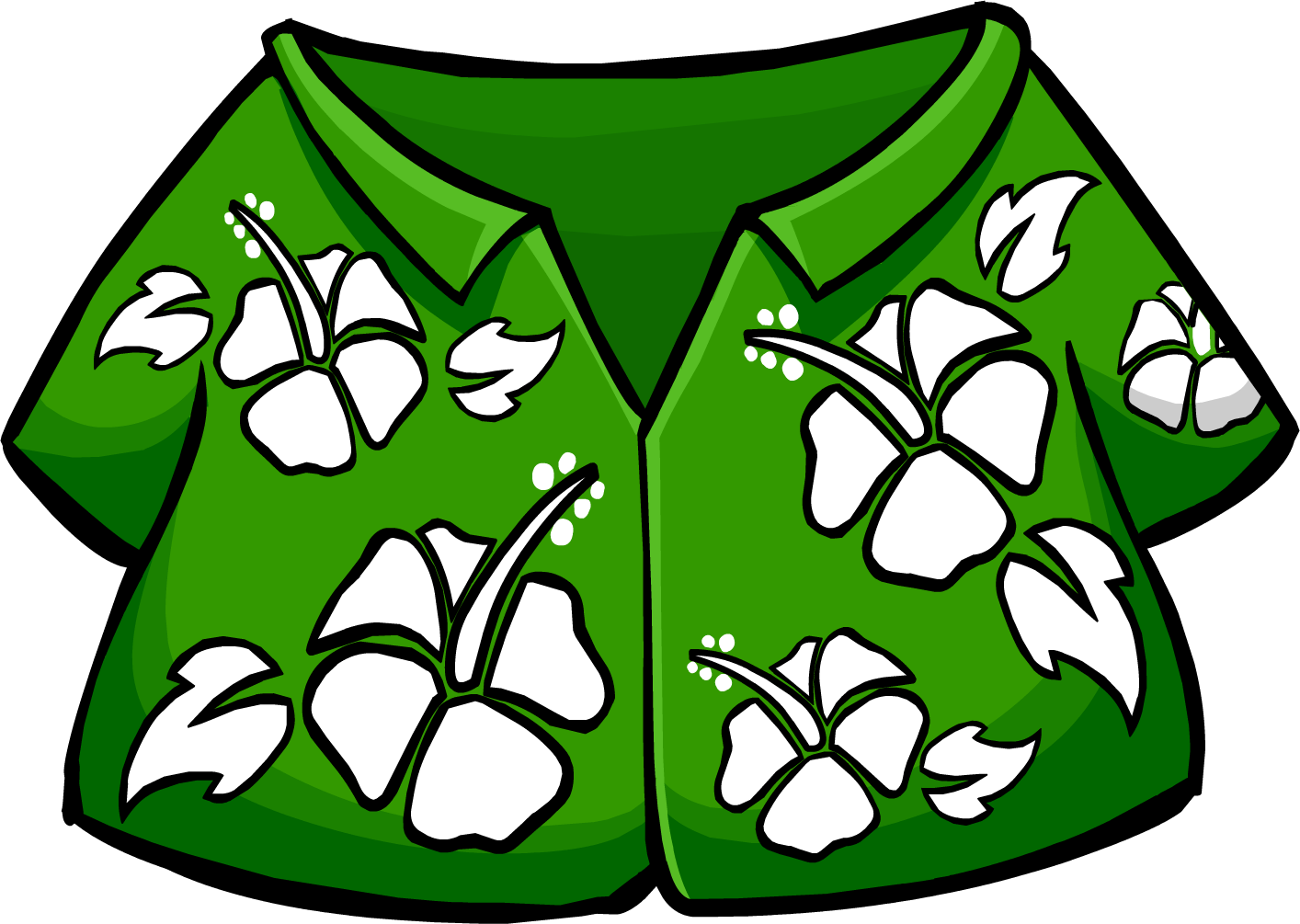 Hawaiian Shirt - Club Penguin Hawaiian Shirt (1414x1005), Png Download