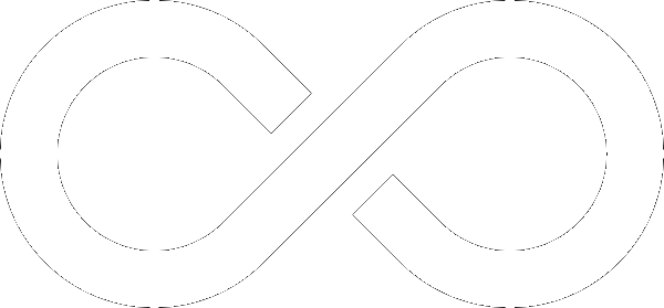 White Infinity Sign Png Svg Library Stock - Infinity Sign White Png (600x279), Png Download