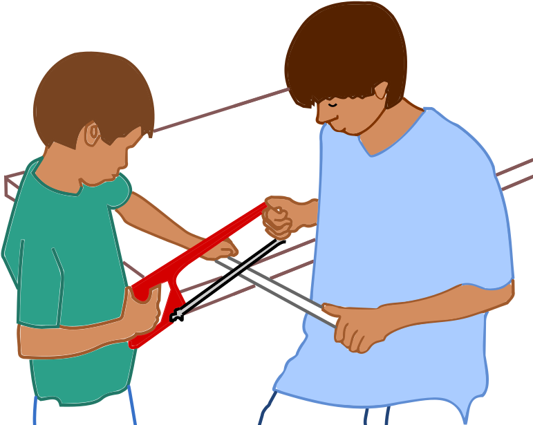 The Illustration Above Shows An Easy Way To Cut The - Toddler (815x618), Png Download