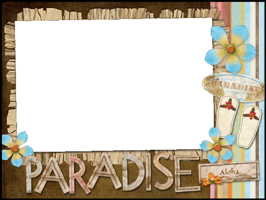 Hawaii Photo Frame Png (530x398), Png Download