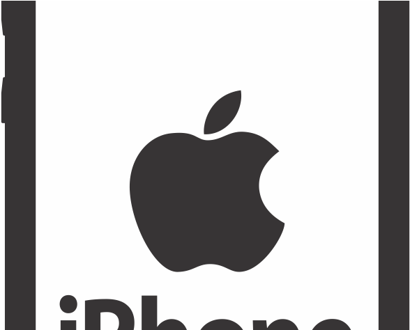 Iphone Logo Png (901x473), Png Download