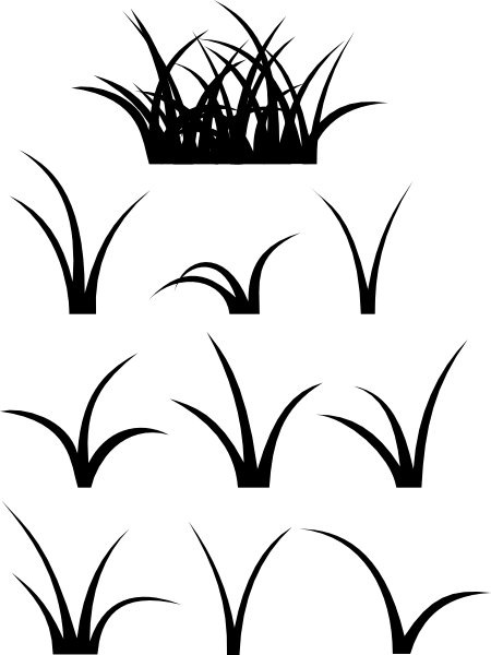 Cartoon Blades Of Grass (450x600), Png Download