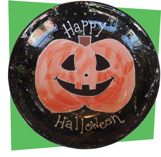 Halloween Candy Bowl - Jack-o'-lantern (552x520), Png Download