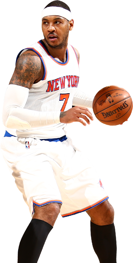 F Carmelo Anthony New York Knicks 567,348 All-star - New York Knicks Players Png (568x1118), Png Download
