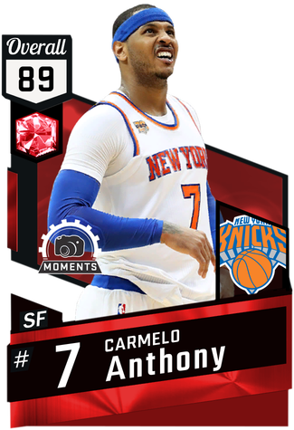 Carmelo Anthony Ruby Card - Allen Iverson Transparent Background (325x475), Png Download