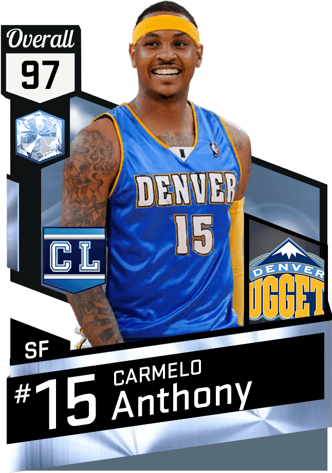Carmelo Anthony - Gail Goodrich Nba 2k17 (651x941), Png Download