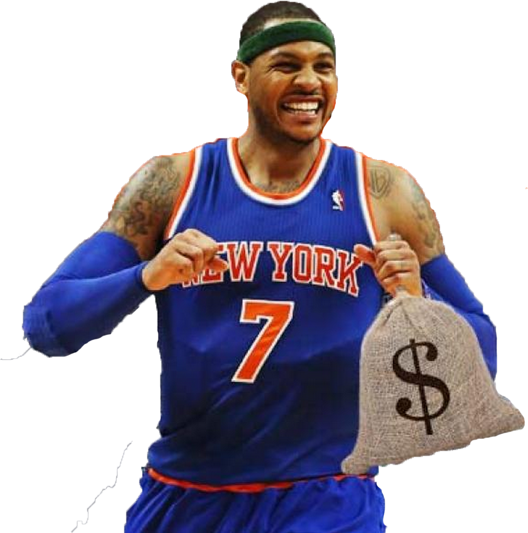 Melo Money - Derrick Rose Knicks Png (1054x1064), Png Download