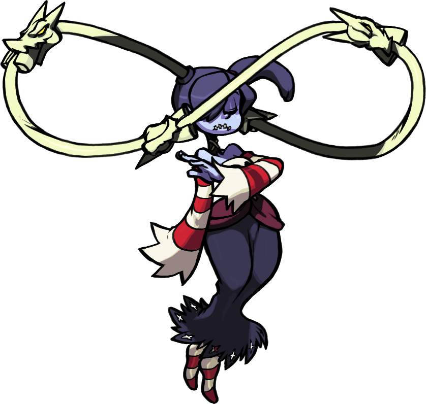 Squigly Infinite - Squigly Skullgirls Png (838x796), Png Download