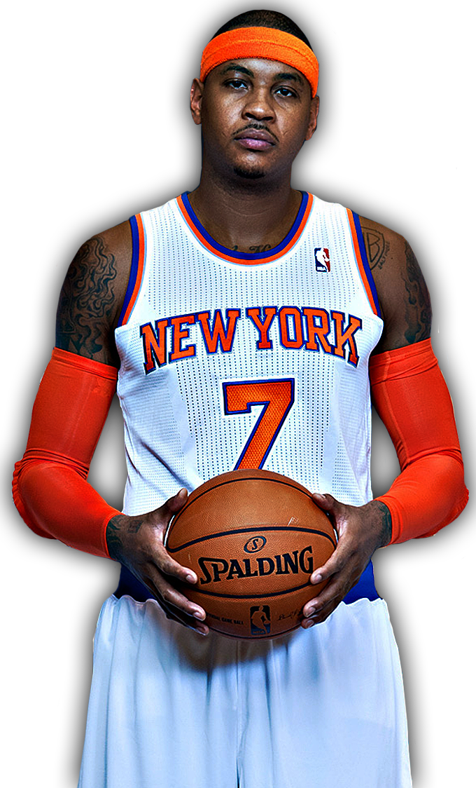 Carmelo Anthony - New York Knicks (680x1124), Png Download