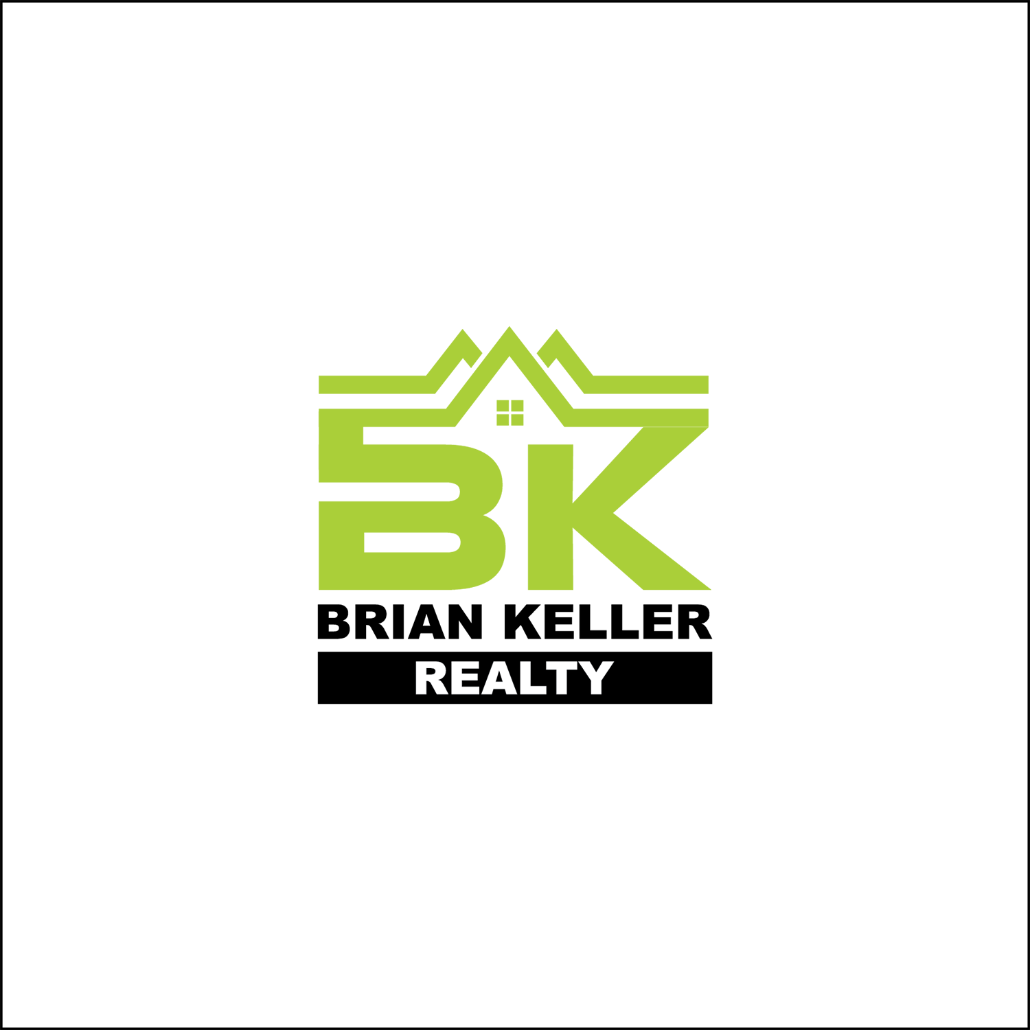 Bold, Serious, Real Estate Logo Design For Brian Keller - Real Estate (1500x1500), Png Download