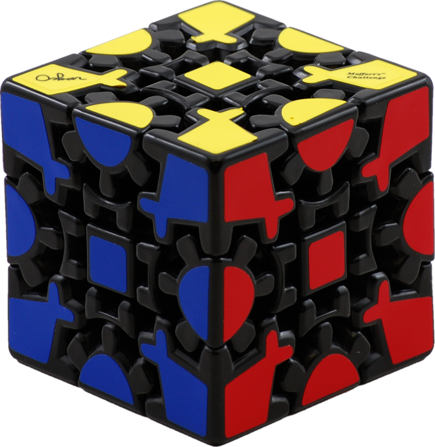 Gear Cube - Rubik's Cube Gear Cube (1459x1500), Png Download