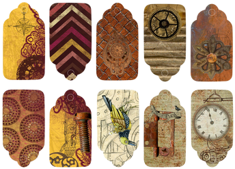 Tags - - Free Printable Steam Punk (400x309), Png Download