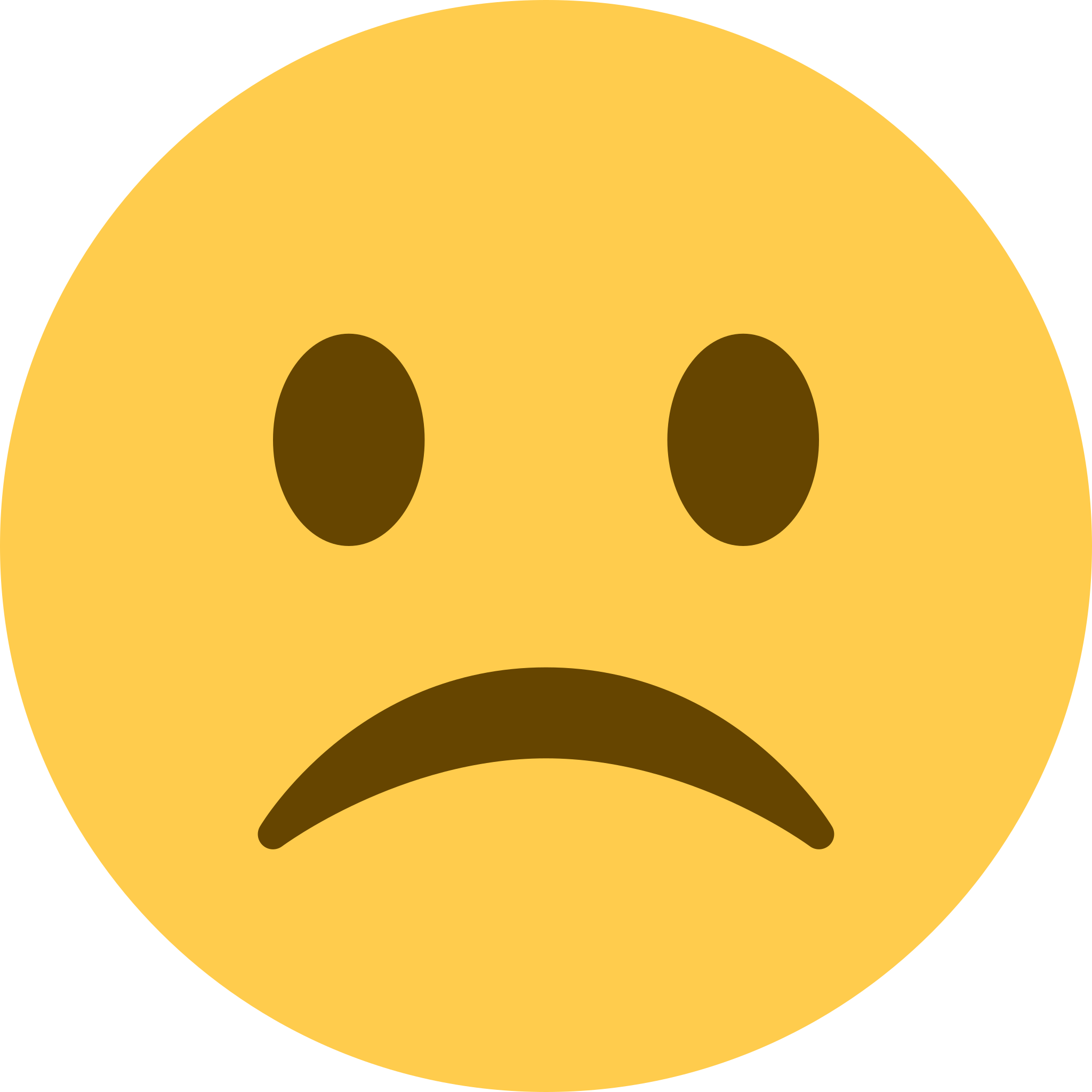 Frowning Face - Emoji Triste - Free Transparent PNG Download - PNGkey