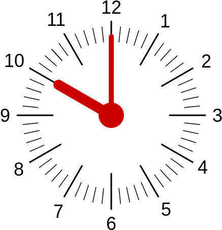 This Image Rendered As Png In Other Widths - Reloj 10 00 (500x500), Png Download