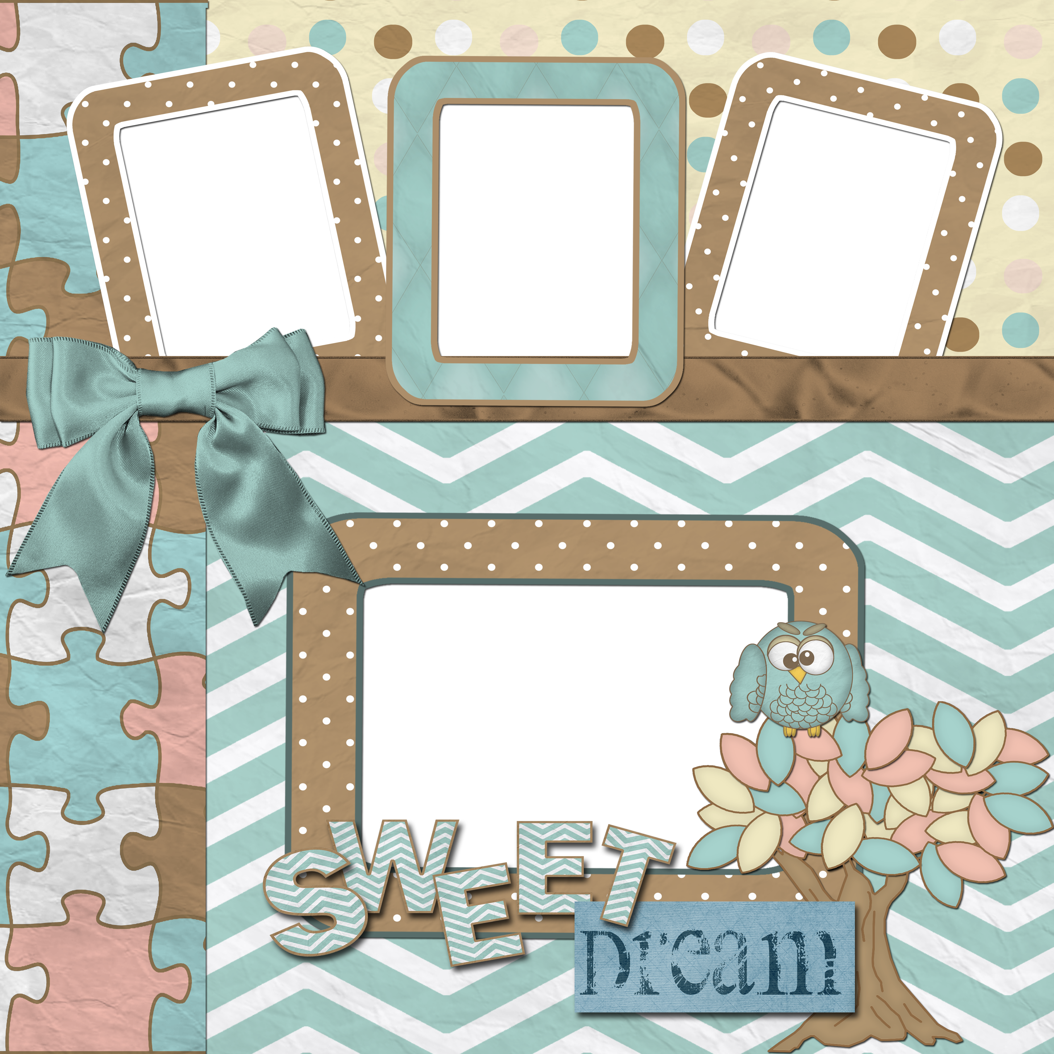 Free Baby 99 Quick Page - Free Digital Scrapbooking Pages (3600x3600), Png Download