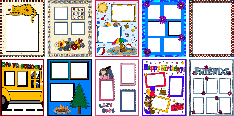 Scrapbook Photo Frame Pages Clipart Collection Samples - Photograph (751x374), Png Download