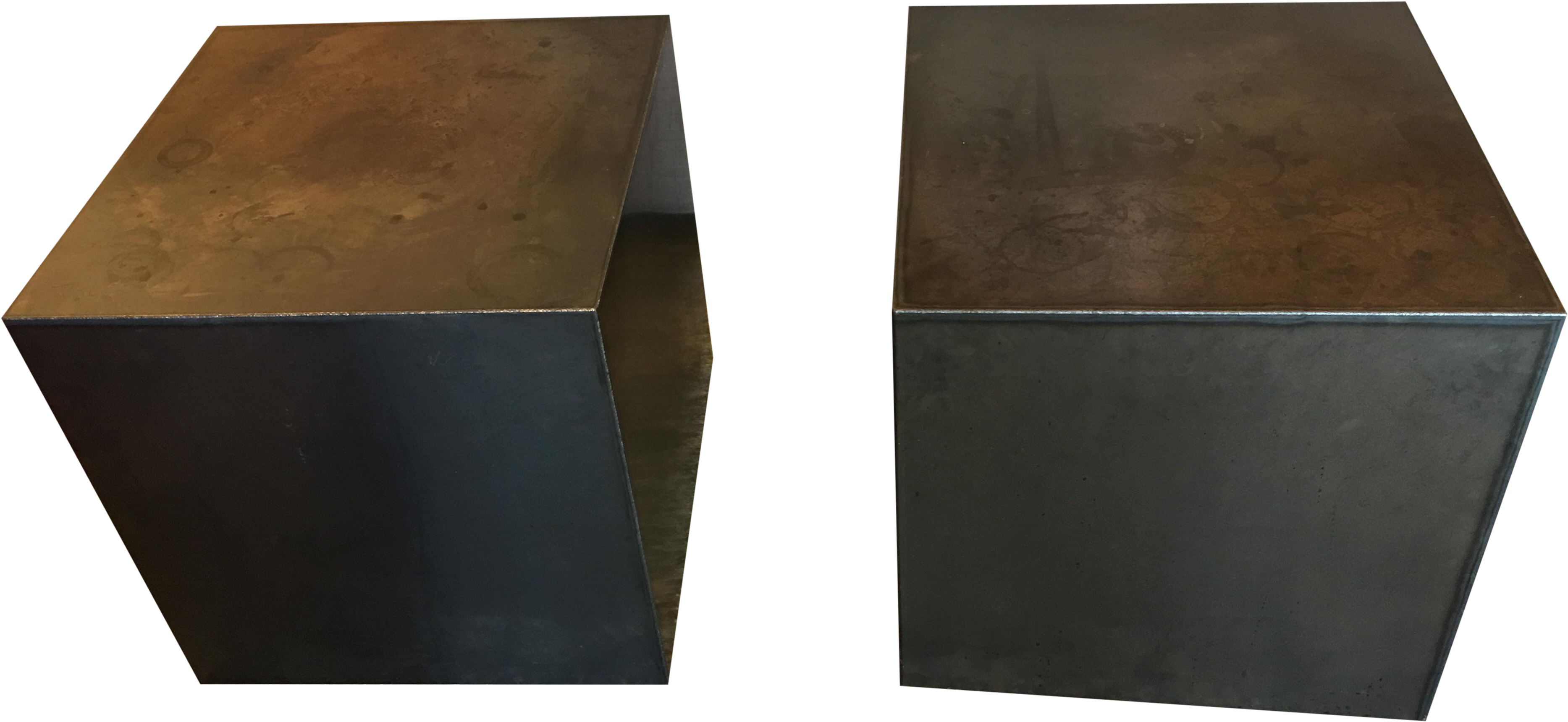 Png Free Library Drawing Woods Metal Cube - Metal Cube Png (4148x1910), Png Download