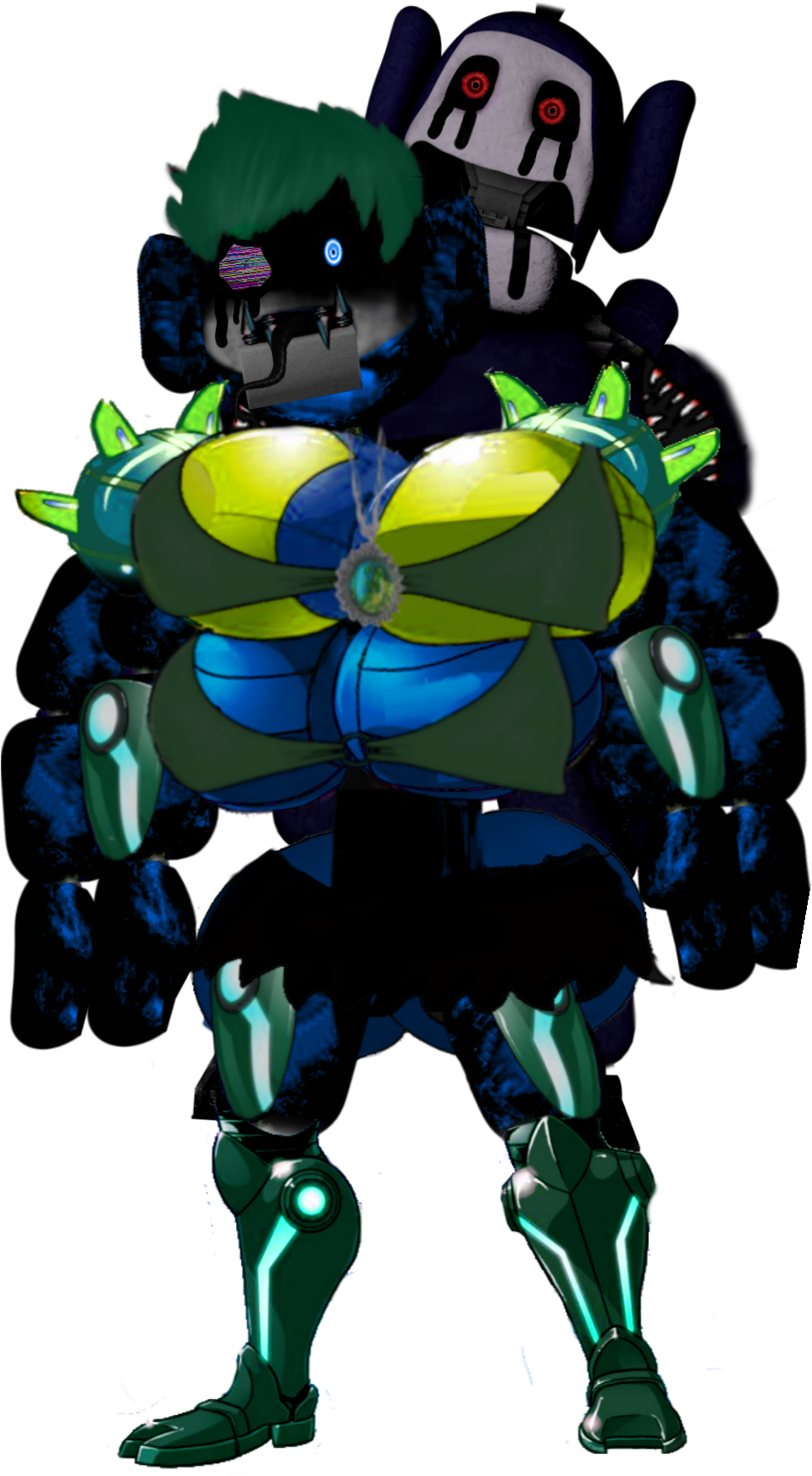 Hacked Retina - Cartoon (1000x1800), Png Download