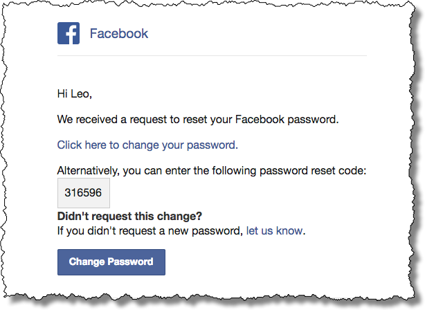 Facebook Password Reset - Facebook Someone Is Trying To Hack My Account (614x448), Png Download
