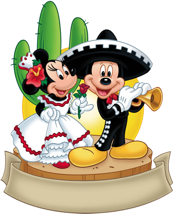 Mickey & Minnie Mouse - Cinco De Mayo Minnie Mouse (576x703), Png Download