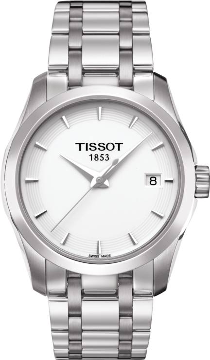 Tissot Couturier Lady - T035 210.61 011.00 (555x840), Png Download