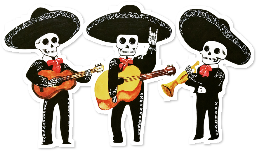 Adesivo Mariachi De Sophia Larangeirasna - Caveira Mariachi Png (962x962), Png Download