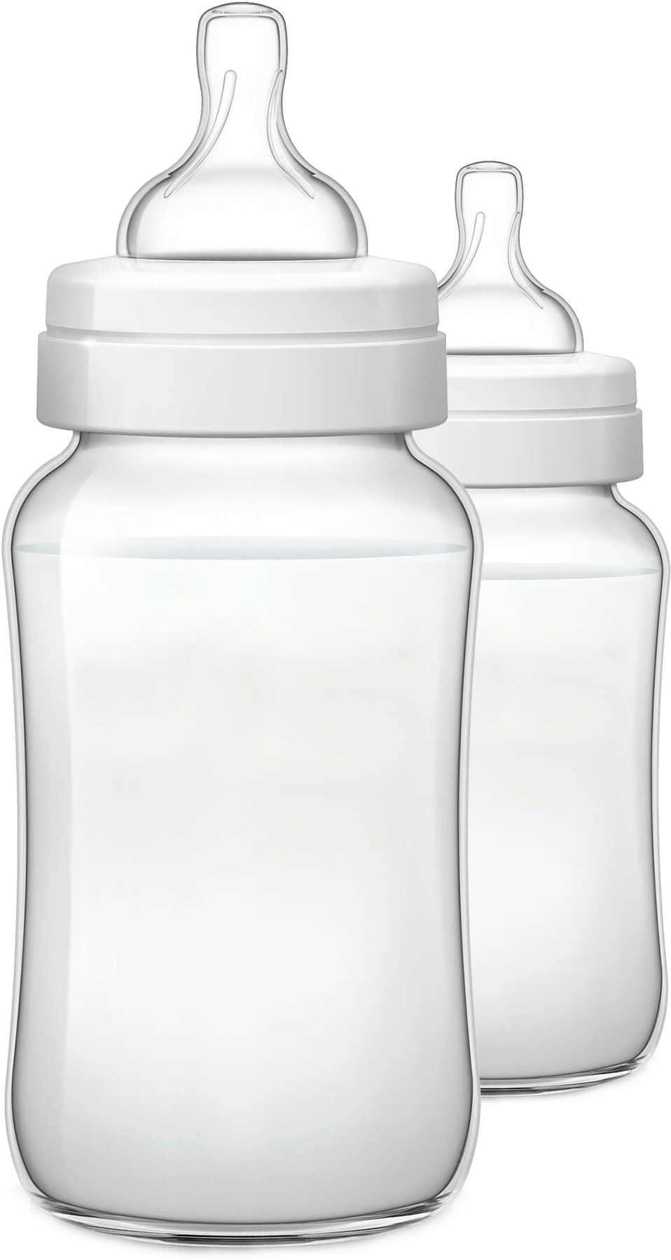 Png Black And White Philips Avent Infant Child Colic - Baby Bottle (1800x1800), Png Download