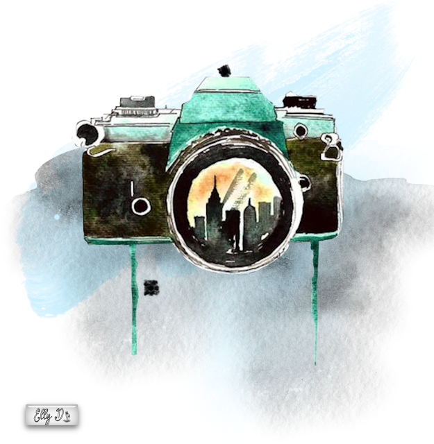 Bashian Home Nyc Camera By Kelsey Mcnatt Painting Print (650x650), Png Download