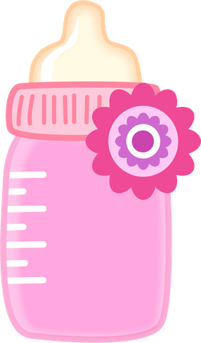 Png Stock Babygirl Paperrosa Momis Designs Minus Pinterest - Baby Girl Bottle Clipart (286x488), Png Download