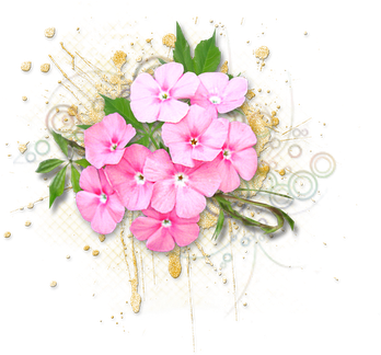 #5 - Cluster Of Flowers Clipart (400x400), Png Download