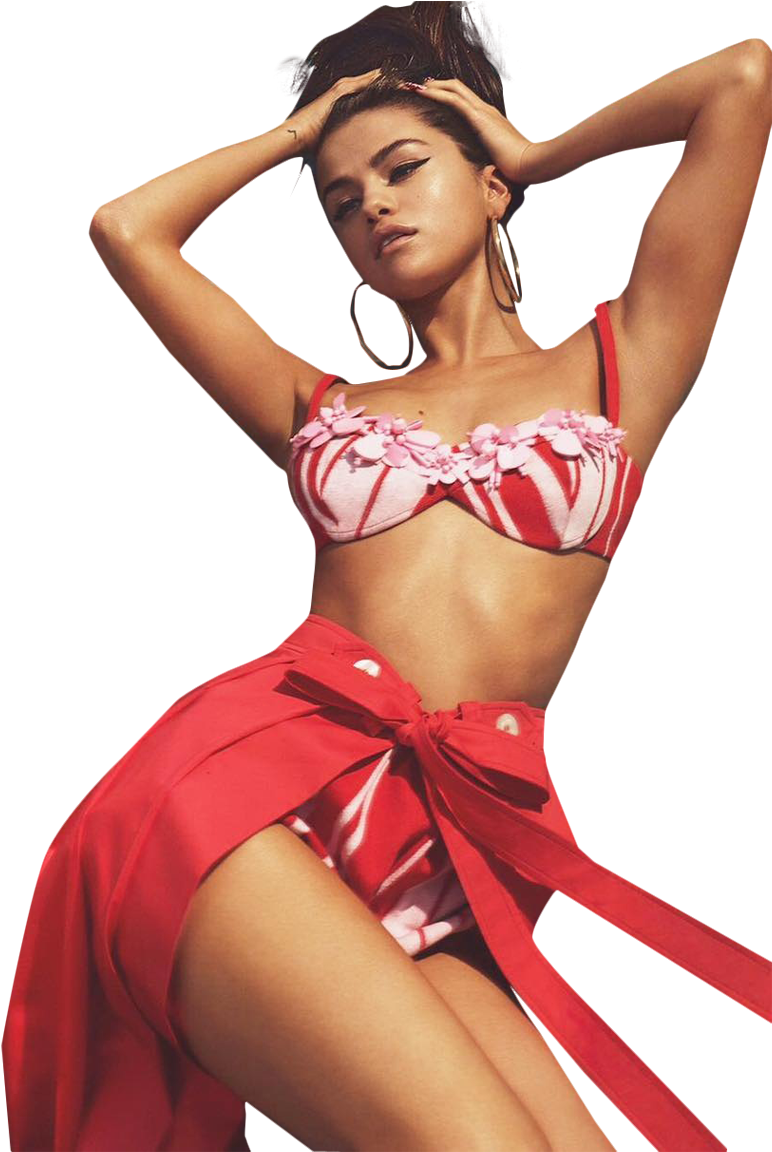 Sexy Selena Gomez In Short Clothes Png Image - Selena Gomez Vogue Photoshoot (791x1151), Png Download