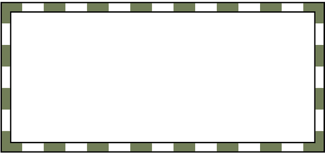 Black, Green, White, Border, Road, Free, Line, Dashed - 條紋 邊框 (640x320), Png Download