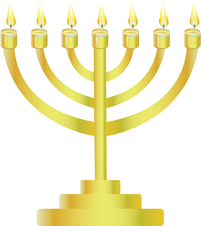 Candle Vector Hanukkah - Hanukkah Day 1 (674x758), Png Download
