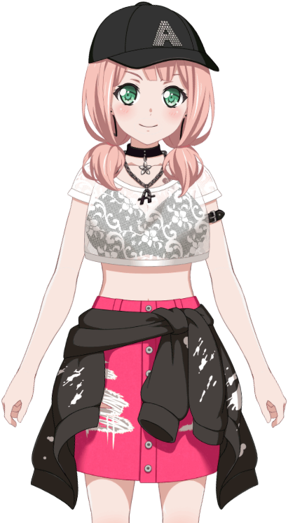 Rock And Glow Live2d Model - Uehara Himari (680x940), Png Download