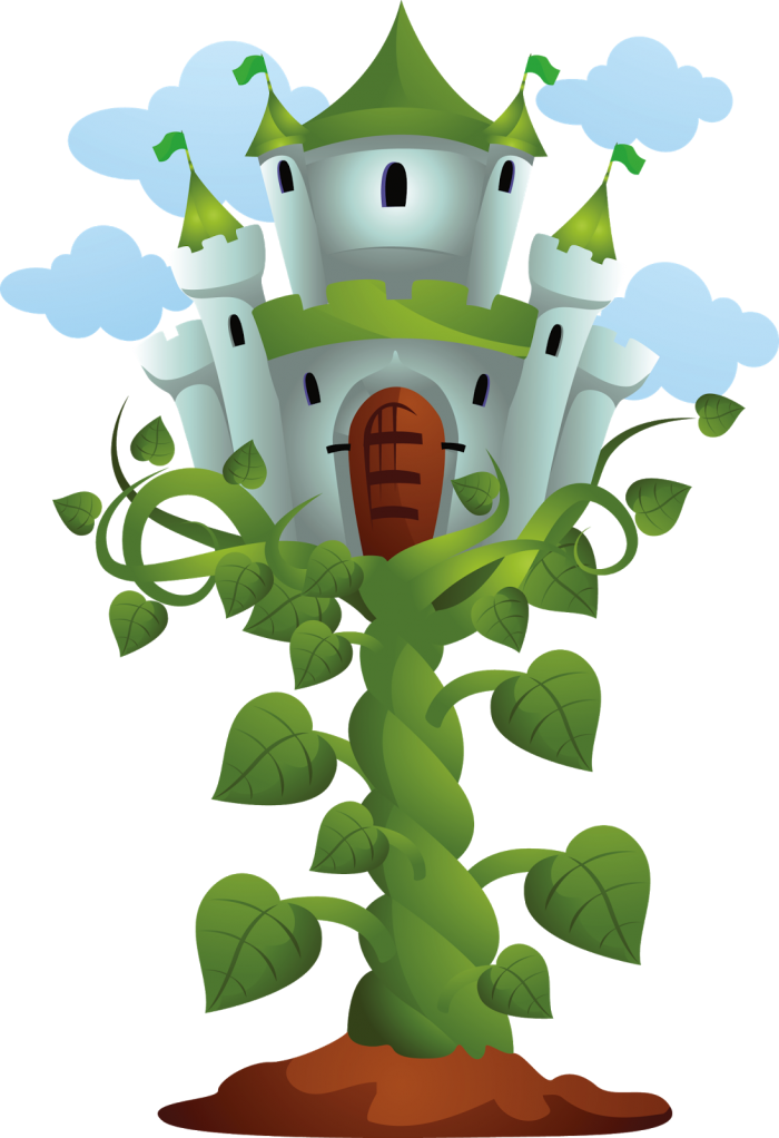 Castle On Top Of Beanstalk - Beanstalk From Jack And The Beanstalk (400x400), Png Download