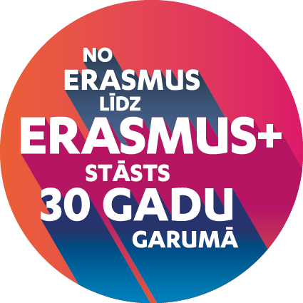 Erasmusplus 30years Circle Lv 72dpi - Erasmus 30 Years Logo (425x425), Png Download