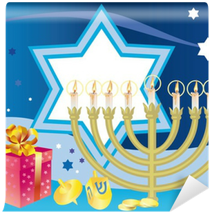 Glad Background To The Jewish Holiday Hanukkah Wall - Jewish People (400x400), Png Download