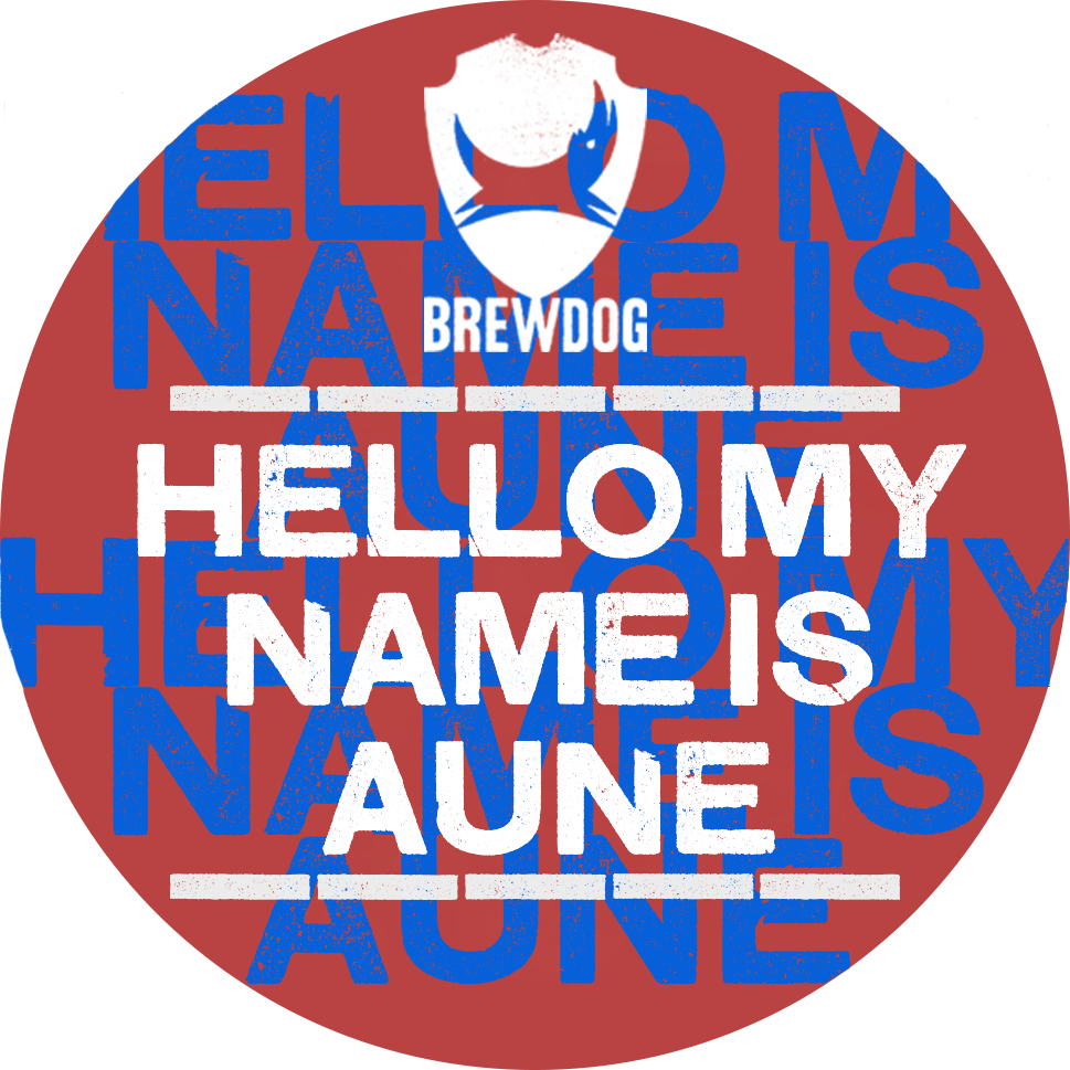 Hello My Name Is Aune - Brewdog (969x969), Png Download