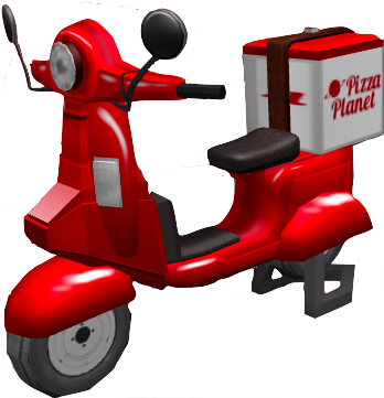 Delivery Moped - Vespa (1440x900), Png Download